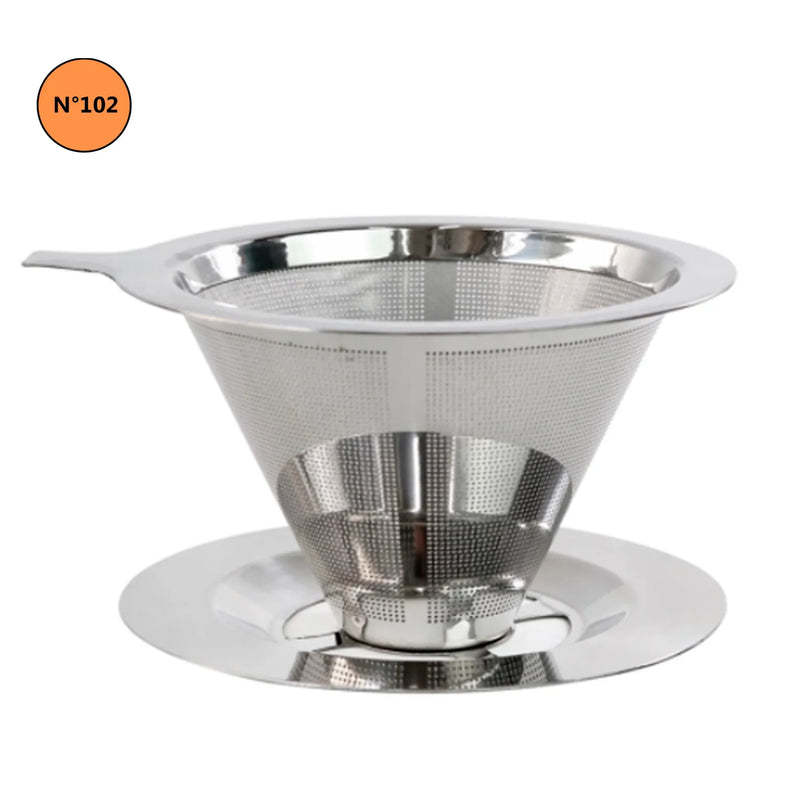 Stainless Steel Coffee Strainer 102 Number Reusable Premium Ultrathin Coffee Accessories